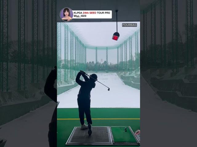 KLPGA 정윤지 드라이버,아이언 슬로우모션 10번은 봐야 이해합니다.