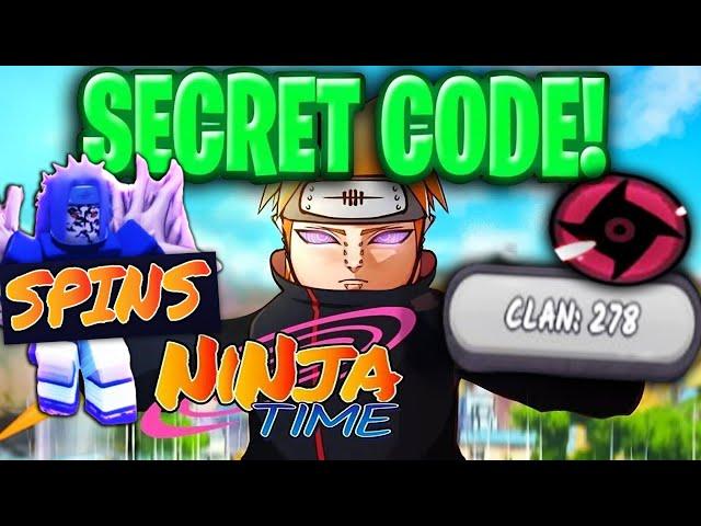 Ninja Time SECRET ADMIN SPINS CODES! Roblox