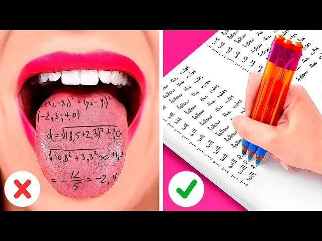 AWESOME ART HACKS & SCHOOL DIY IDEAS || Funny School Supply Hacks By 123 GO Like!