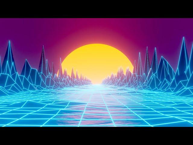 4K Vaporwave Retro Screensaver I Made In Blender (10 Hours)