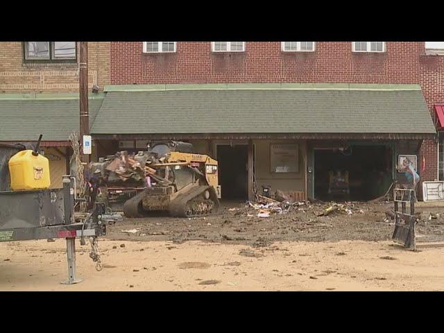 Neighbors help cleanup Spruce Pine after Helene