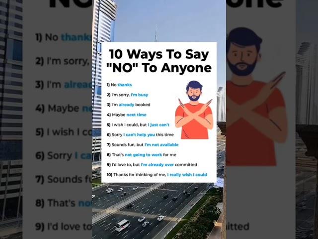 HOW TO SAY NO TO ANYONE? YES IS EXPENSIVE. #no #yes #selfimprovement #life