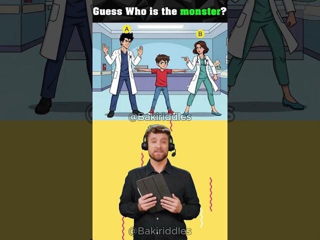 Can You Spot the Real Monster? #logicpuzzles #brainteasers #riddle #viralshorts #viral #short