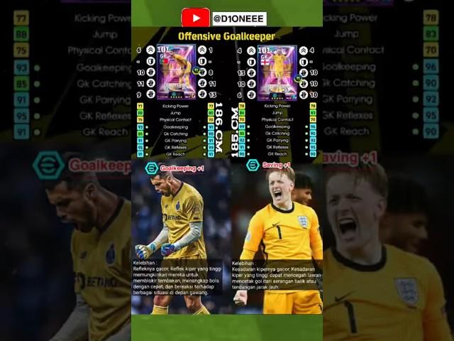 Best Training Diogo Costa & Jordan Pickford 99+ #efootball #efootballmobile #pes #short #shorts