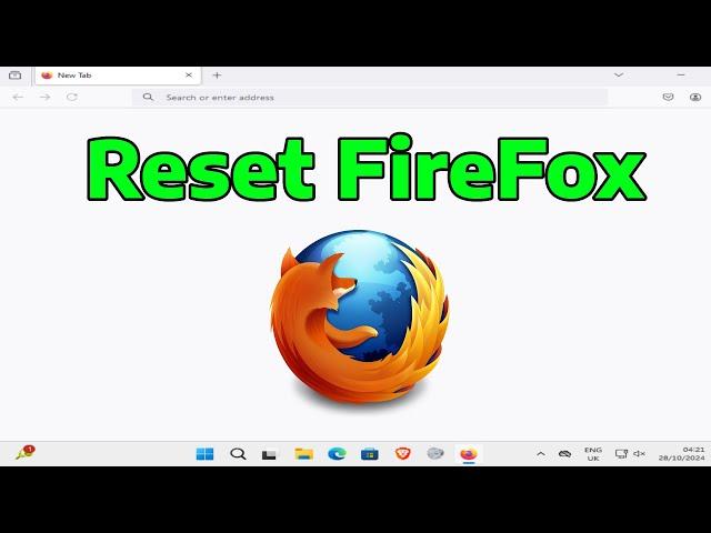 How To Reset Firefox to Default Settings