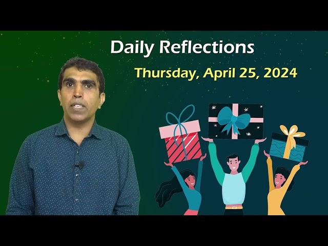 Humility Daily Reflections 25 April 2024 Sunil Fernandes