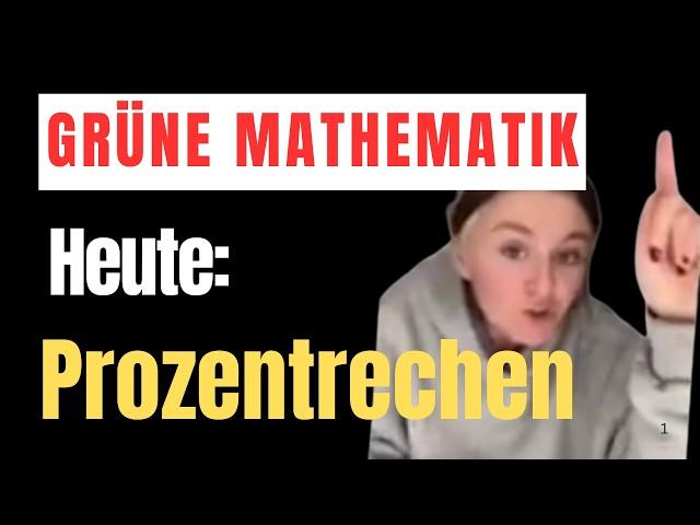 DIESE GRÜNE ist auf Kriegsfuß mit Mathematikund will die AfD bloßstellen - Oje Deutschland