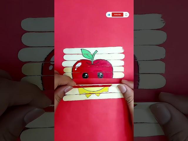Apple drawing on stick #shortsfeed #shorts #drawing #art #apple