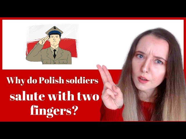 Two-finger salute (Polish soldiers salute differently!) 