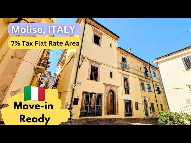 Fantastic Italian Home for Sale with Terrace Balcony, Views, Character Close to Sea. Gorgeous Town