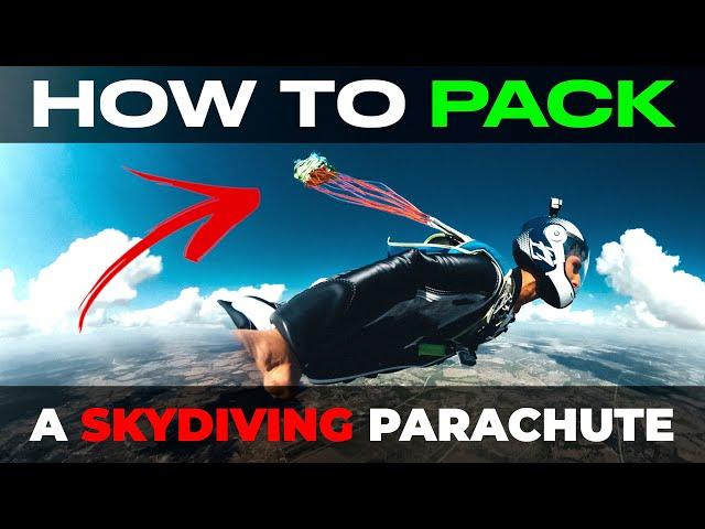 How to pack a Skydiving Parachute 🪂 | EXTREMELY Detailed and EASY to understand