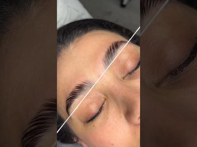 Brow mapping before brow lamination. Using brows strips and paste. #browlamination