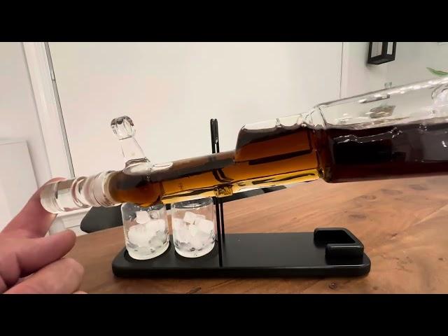 Kollea AK 47 Whiskey Gun Decanter Set with Detachable Magazine & Bullet Shell Shaped Glasses Review