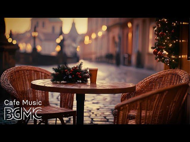 Winter Jazz - Relaxing Jazz Piano Music and Outdoor Cafe Ambience in Winter - Soft Jazz Music