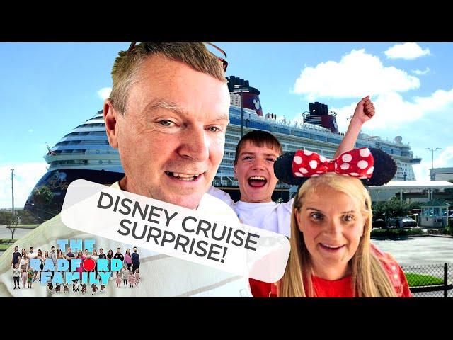 Disney Cruise Day 1 - Surprising the Kids! | The Radford Family