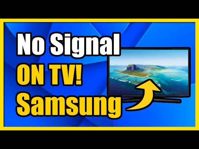 How to Fix No Signal on Samsung TV (5 Easy STEPS)