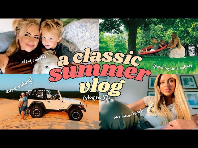 A Classic Mrs. Midwest Summer ️ || VLOG 37 || Chatty GRWM, Grocery Haul, Dunes, & Beach Biking!