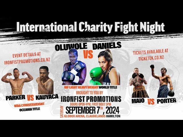 INTERNATIONAL CHARITY FIGHT NIGHT PRESS CONFERENCE - IRONFIST PROMOTIONS