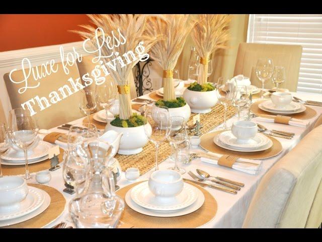 Pottery Barn & Williams Sonoma Dupes Thanksgiving Tablescape