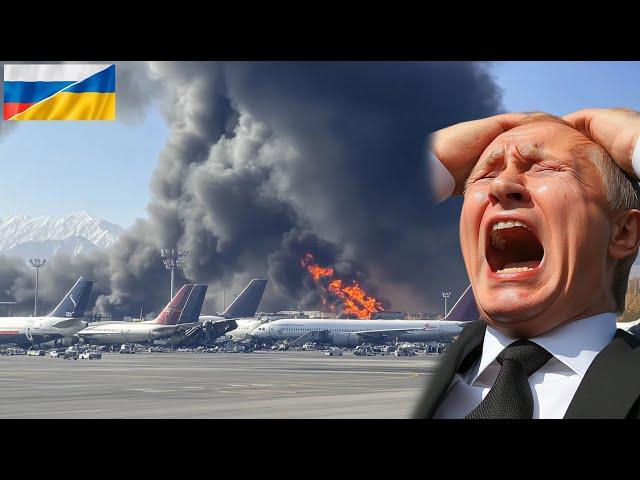 25 MINUTES AGO! Hell at Russian airports, 250 Russian TU-95s destroyed by NATO and Ukraine