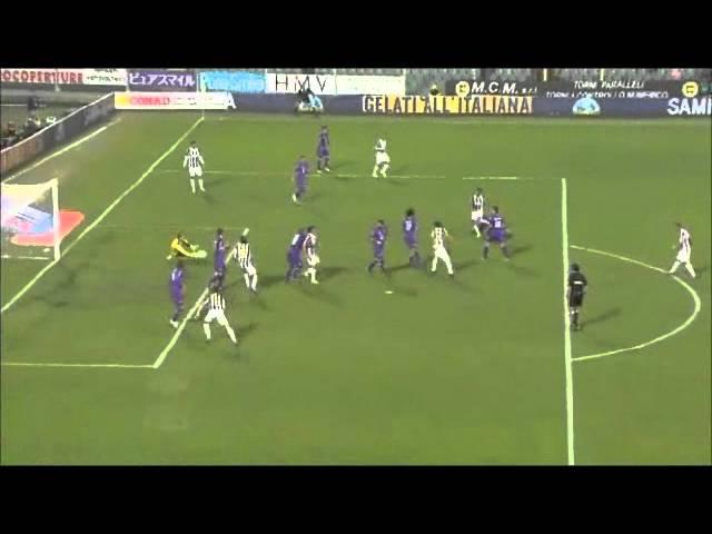 Gol di Arturo Vidal in Fiorentina - Juventus 0 - 5 - Serie A 2011-2012 - 28° Giornata - 17/03/2012