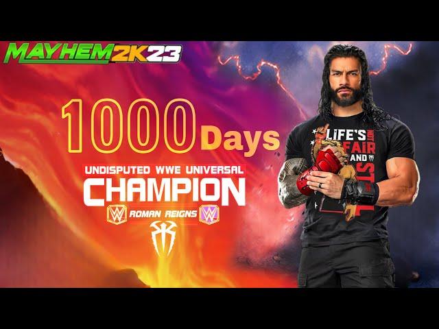 1000 Days of Tribal Titan Roman Reigns campaign Event WWE MAYHEM