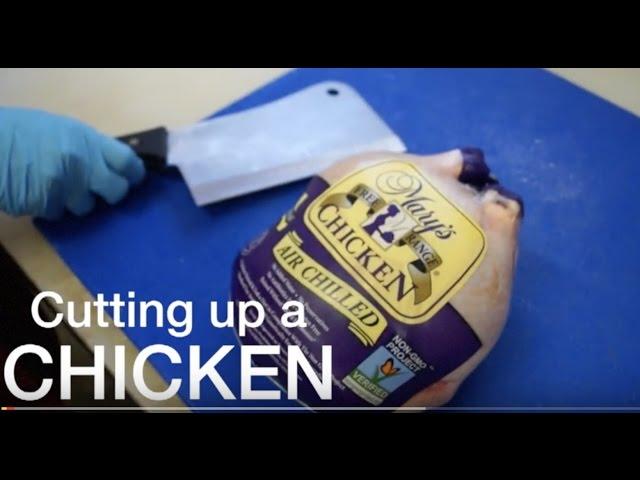 Cutting up a chicken- Knutzen's Meats