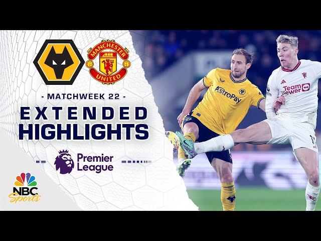 Wolves v. Manchester United | PREMIER LEAGUE HIGHLIGHTS | 2/1/2024 | NBC Sports