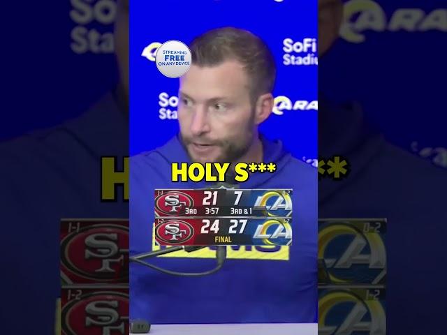 Sean McVay’s first words at the podium did not disappoint  #shorts