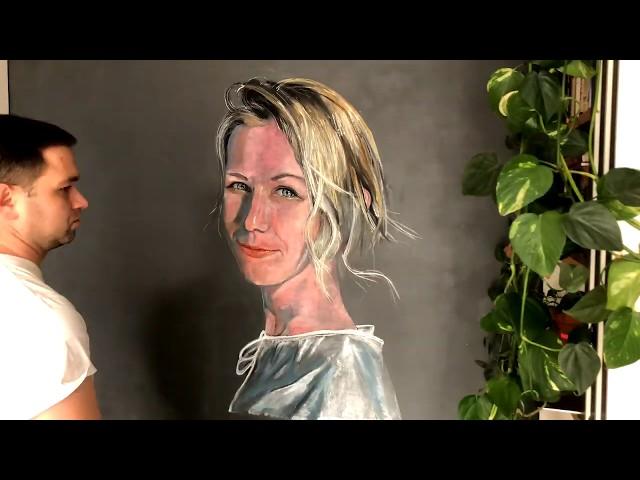 Wife portrait speedpainting. RHYE - THE FALL