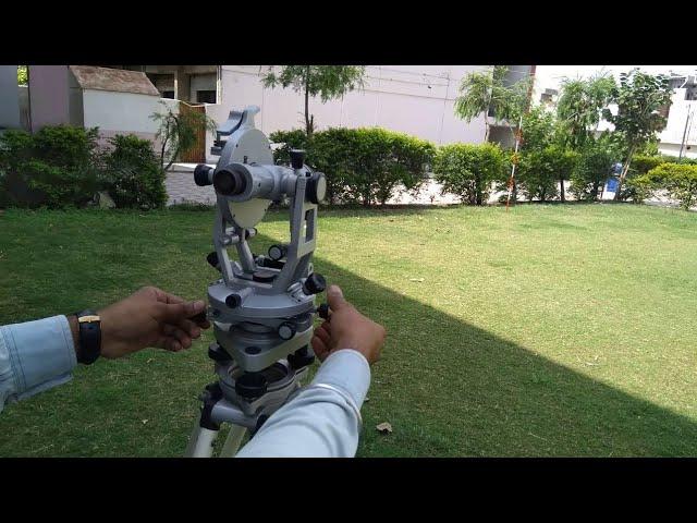 Part-1 Theodolite Surveying In Hindi (Parts of Theodolite, Varnier scale,)