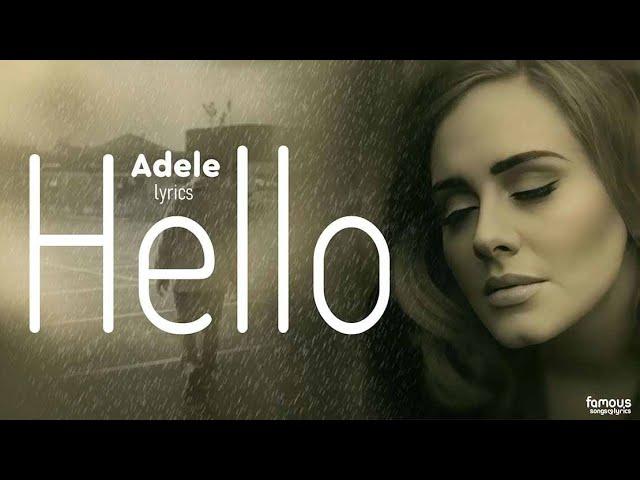 Adele-Hello(Lyrics)