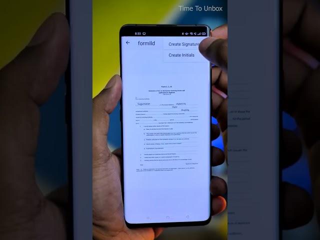 Easy way to Fill & Sign your Application forms #shorts