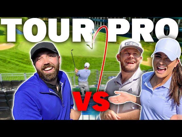 CRAZY GRANDSTAND CHALLENGE - ft Rick Shiels Vs Tyrrell Hatton Vs Annabel Dimmock