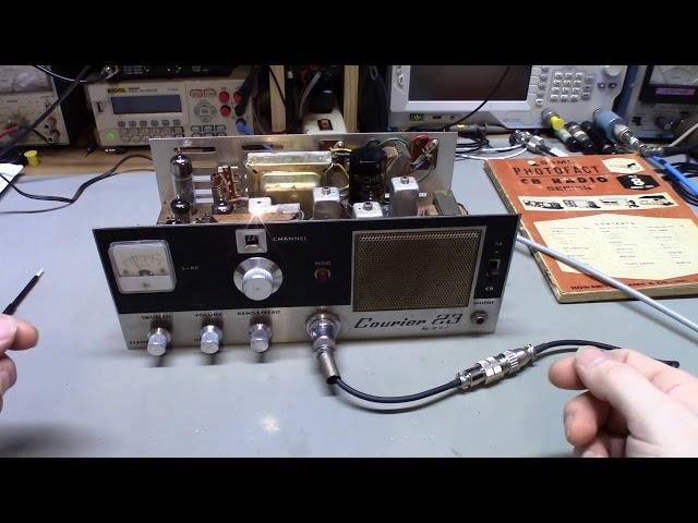 ECI Courier 23 early tube type CB radio restoration.