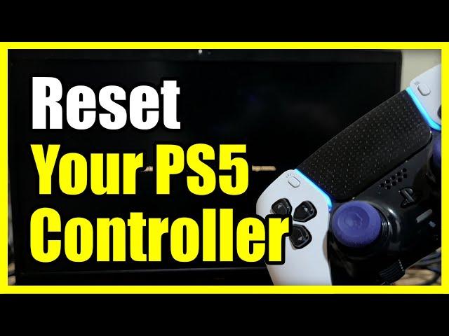 How to Reset PS5 Controller & Fix Not Working (Fast Tutorial)