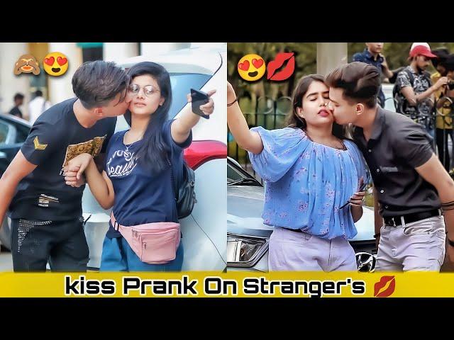 Secretly Kissing On Girls Cheeks | Shocking Reaction | By Shahfaiz World