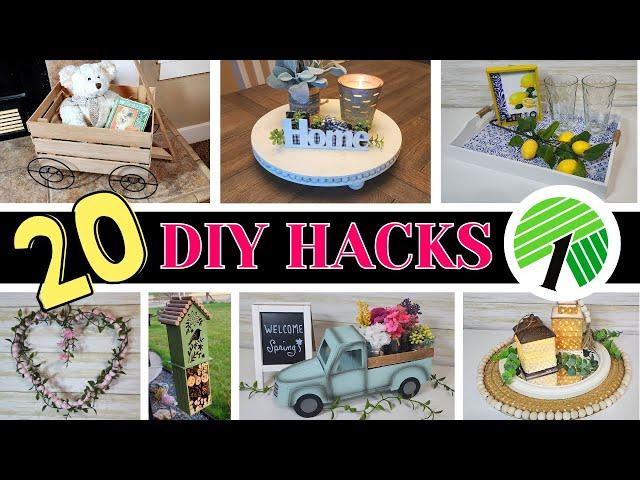 20 BEST Dollar Tree DIY HACKS to try in 2024 for High-End Home Décor