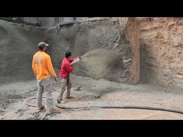 Arvin on the Shotcrete Nozzle of the Reinert XR536.