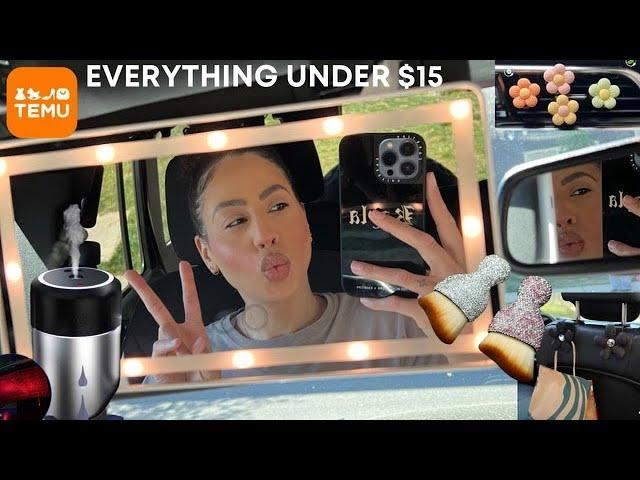 TESTING VIRAL TIKTOK CAR ACCESSORIES FROM TEMU | EVERYTHING UNDER $15 | TEMU REVIEW