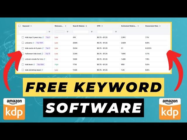 This is *THE BEST* Free KDP Keyword Research Tool