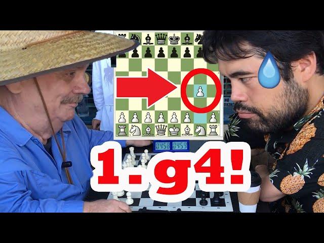 GM Hikaru Stunned At Famous Master's 1.g4 Grob Opening! FM Mark The Duck vs GM Hikaru