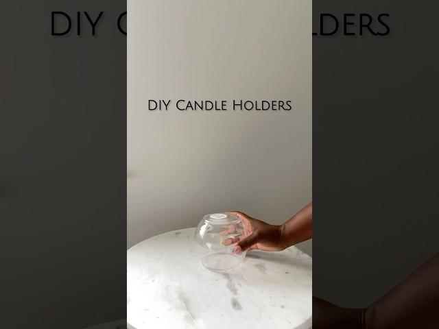 DIY candle holder inspo| DIY candle holders| Dollar Tree DIY candle holders #diyhomedecor #diyideas