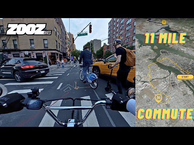 Full NYC Commute Experience-  Zoozing thru Traffic | eBike POV [4K]