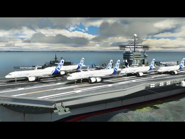 CARRIER OPERATIONS in Microsoft Flight Simulator (Highly Realistic)