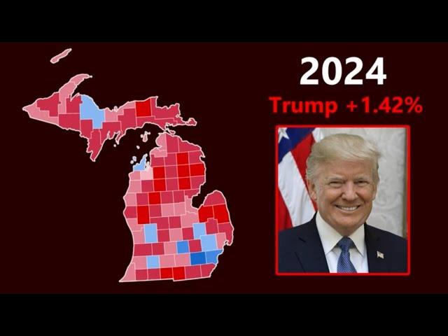 Michigan Election Results | Time Lapse 1864-2024!