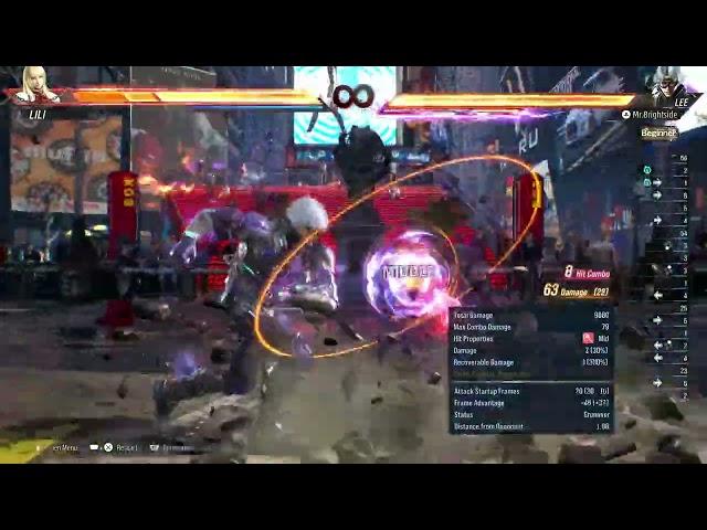 Tekken 8: Lee Chaolan - Flip Kick Mix-Up from Full Crouch