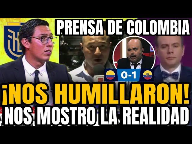 ¡NOS HUMILLARON! MENOSPRECIARON A ECUADOR Y AHORA PRENSA DE COLOMBIA LAMENTA LA DERROTA 1-0 ECUADOR