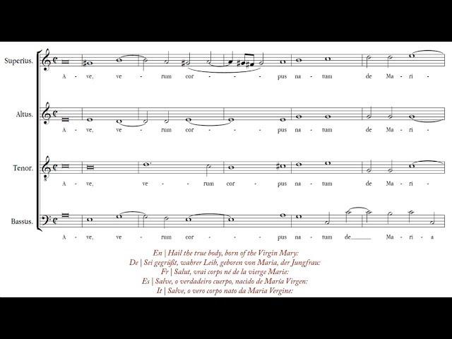 Byrd | Ave, verum corpus [á 4; Stile Antico]