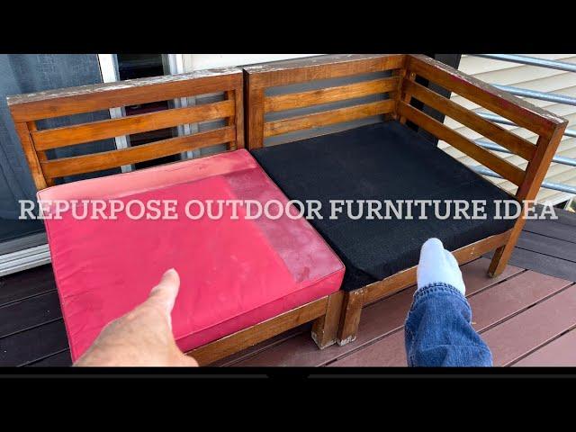 How to re-purpose outdoor furniture, quick and easy instructions